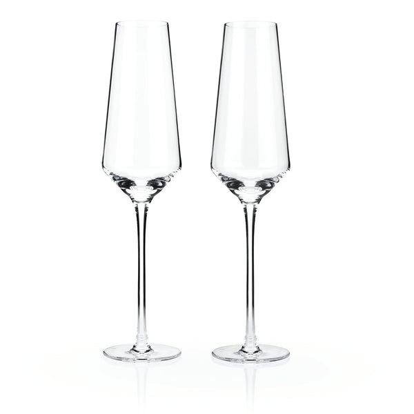 So Chic Crystal Champagne Flutes
