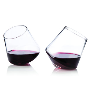 Rolling Stemless Wine Glasses