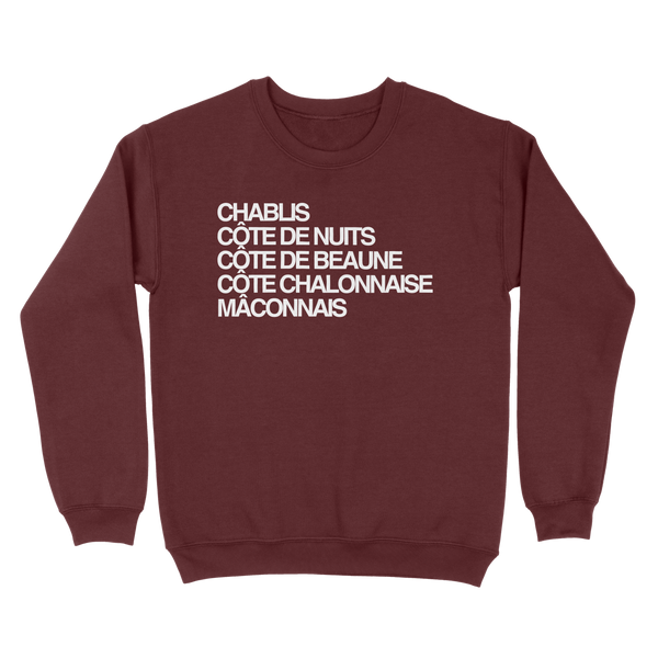 Burgundy Wine Region Sweatshirt