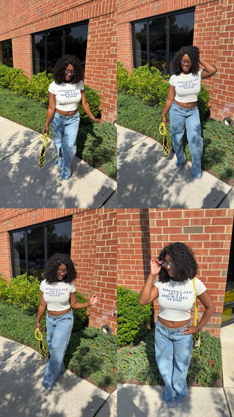 Always Late But I Brought Wine Cropped Baby Tee