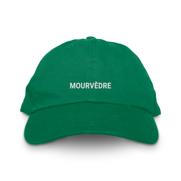 Mourvedre wine varietal hat in green by The Wino Shop