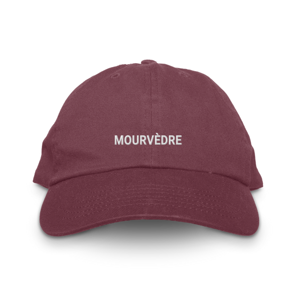 Mourvedre wine varietal hat in maroon by The Wino Shop