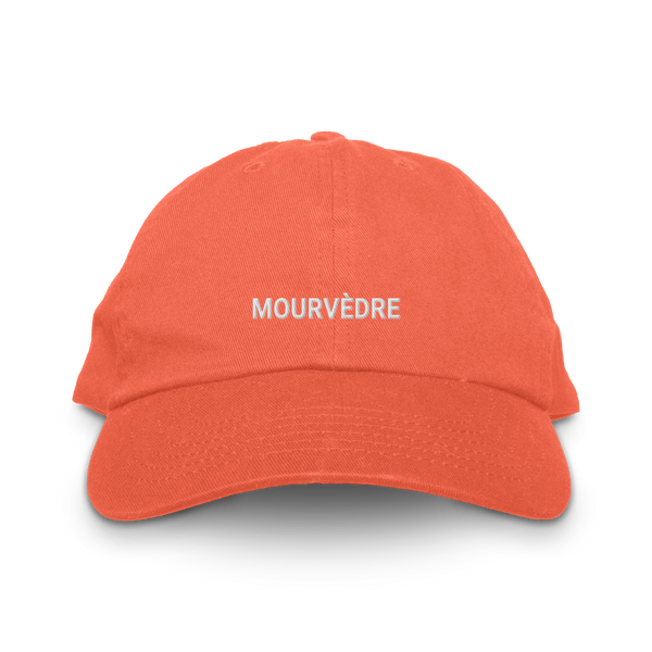 Mourvedre wine varietal hat in orange by The Wino Shop