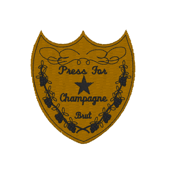 Press for Champagne Brut Embroidered Sweatshirt
