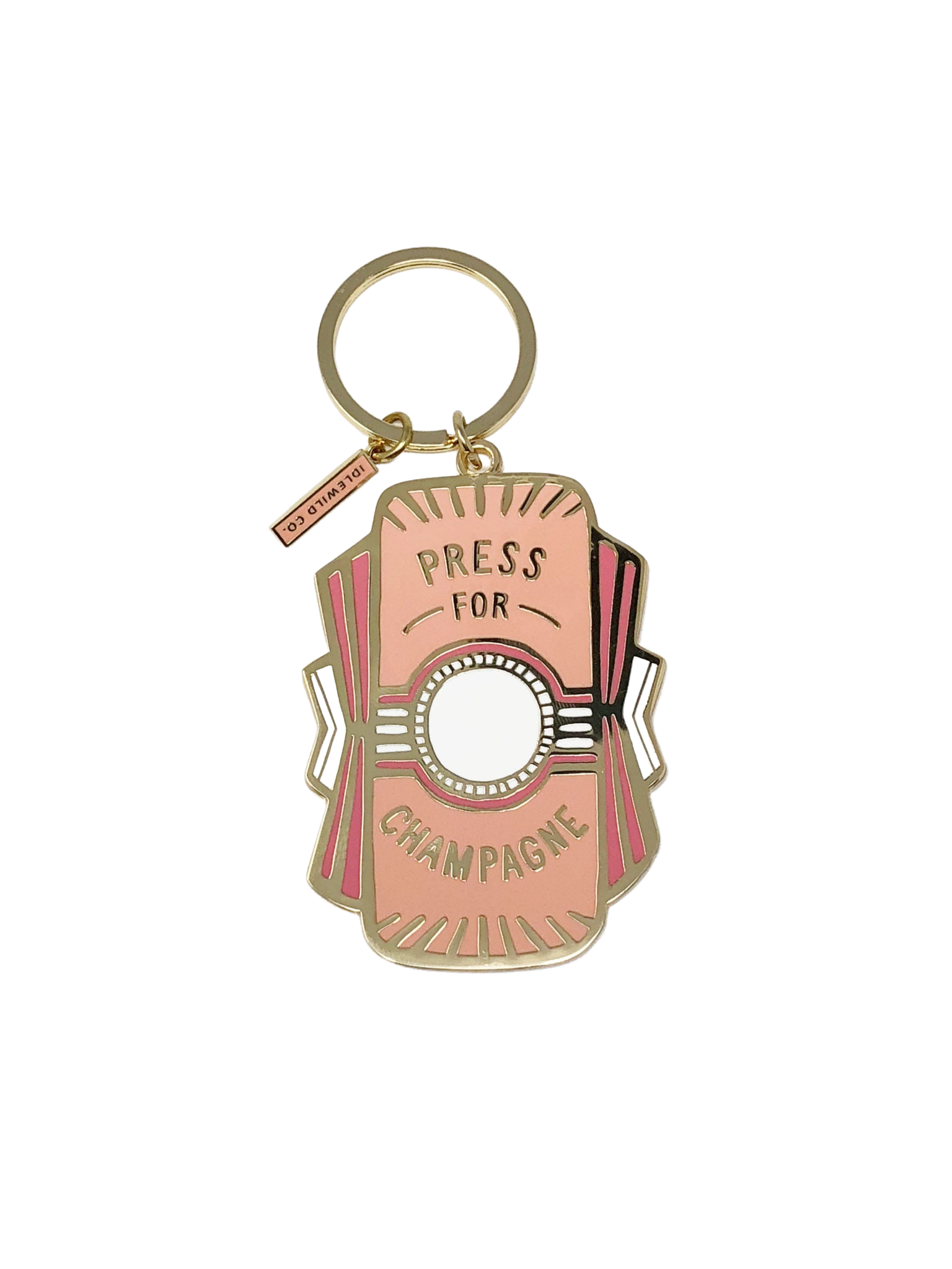 Press for Champagne Keychain