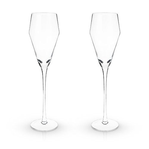 So Chic Crystal Prosecco Flutes