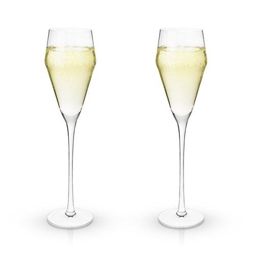 So Chic Crystal Prosecco Flutes