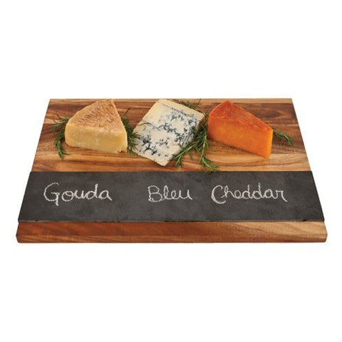 Wood with Slate Cheese Board